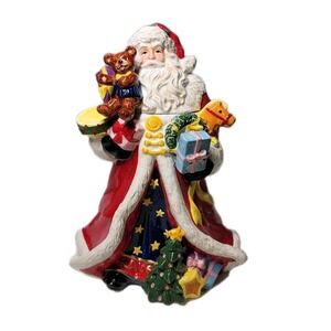 Large 11.5 Signature Home Collection Cookie SANTA Centerpiece Figurine w/ Box